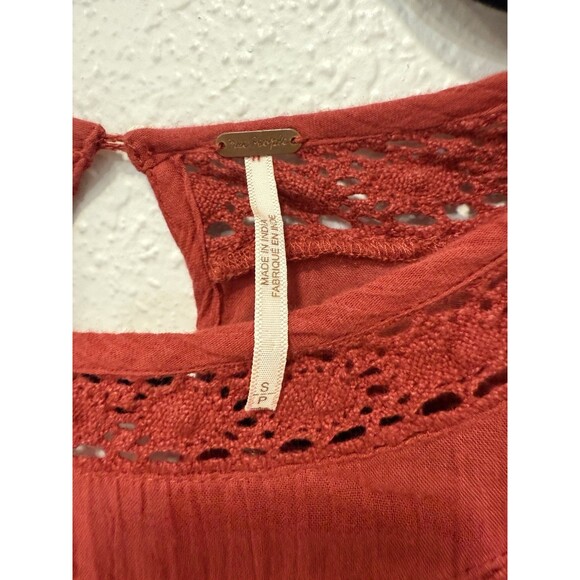 Free People Women’s Perfectly Victorian Floral Embroidered Mini Dress Size S - Picture 3 of 4